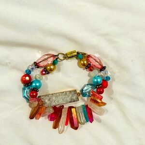 Colorful Crystal Gemstone Bracelet